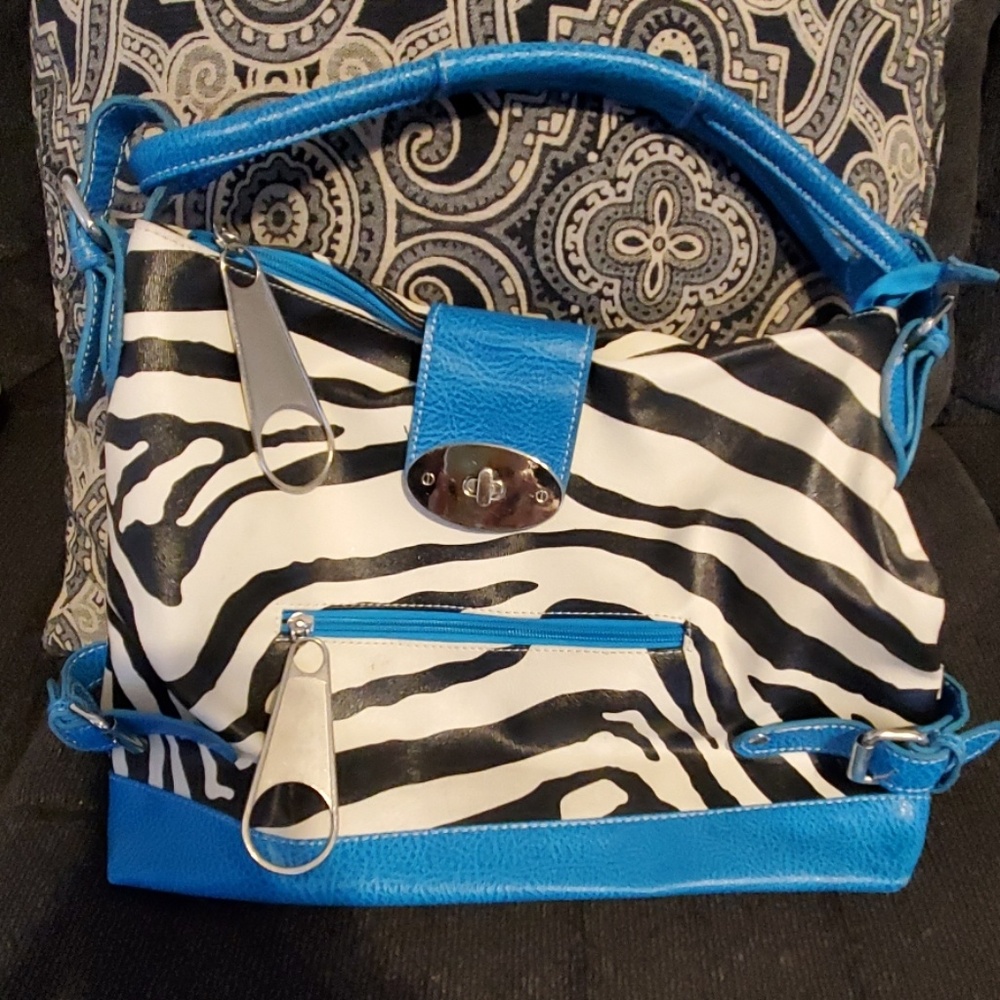 Beautiful bag with huge Zippers!